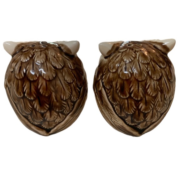 Vintage Owl Salt & Pepper Shakers, Made in Japan - Picture 2 of 4